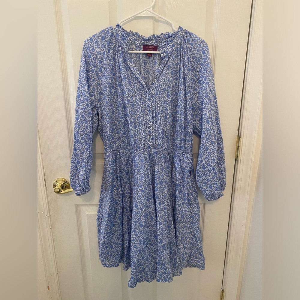 J.Crew Liberty Floral Blue Dress